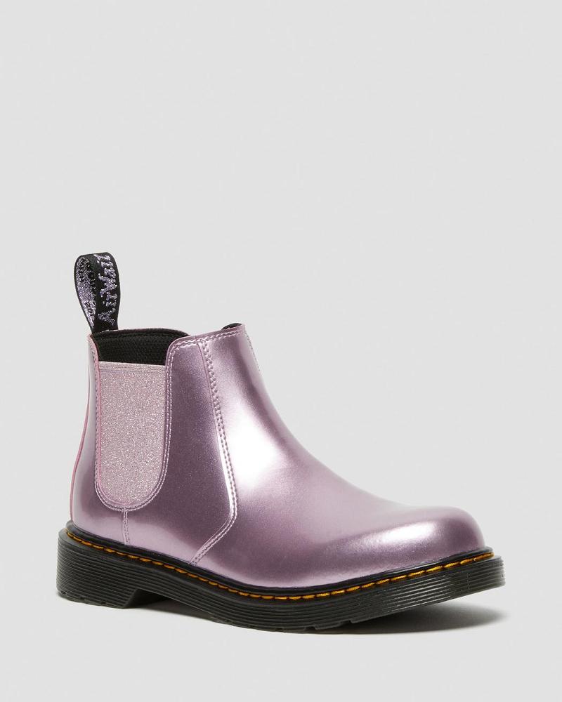 Dr Martens Youth 2976 Metallic Laarsjes Kinderen Roze | NL 151KOR